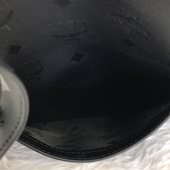 MCM  OVERSIZE TOTE SHOULDER BAG NYLON MONOGRAM BLACK - Picture 16 of 16